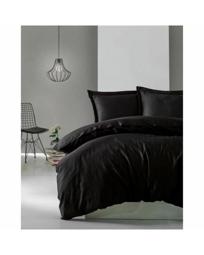 Duvet cover set Black 220 x 240 cm