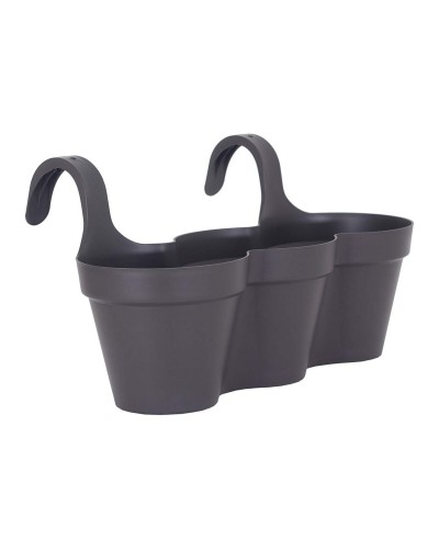 Plant pot Artevasi 639343 Anthracite Dark grey Plastic Circular 30,5 x 54 x 28 cm