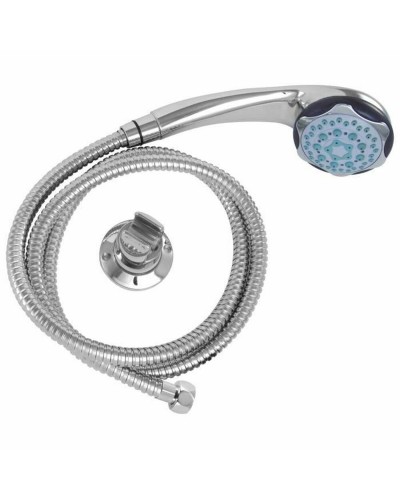 Duschkopf mit Schlauch zum Steuern des Wasserstrahls Rousseau Heko Stop'O Grau Edelstahl 150 cm 5 Positionen