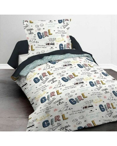 Set di copripiumino  Kids First TODAY Bianco Letto singolo