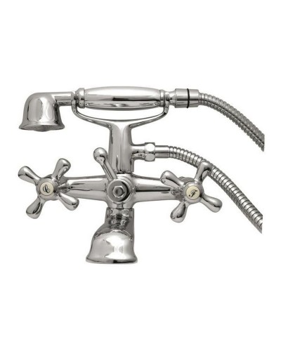 Colonna doccia Rousseau Beverley Metallo Ottone 15 cm Rubinetto Bimando