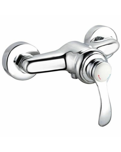 Blandare Rousseau Byron Grå Chrome Metall Mässing 15 cm Dusch