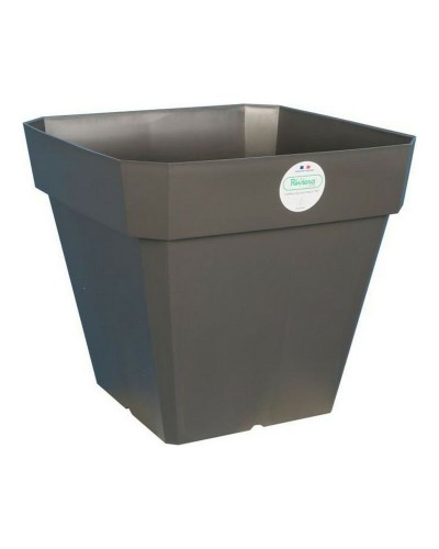 Plant pot Riviera 65 L Dark grey 49 x 49 x 45 cm Grey Squared