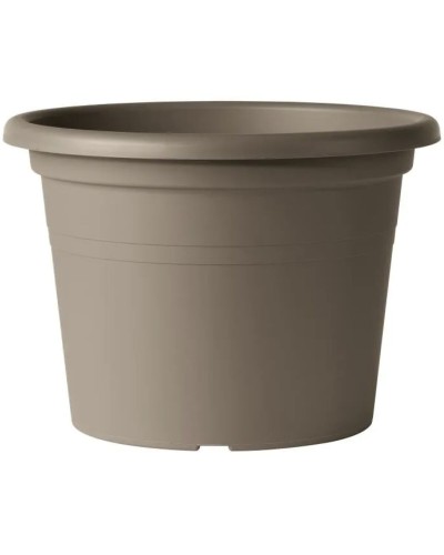 Maceta Deroma 60 cm Taupé Inyectado Redonda Ø 60 cm