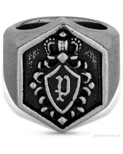 Police Men's Ring PEJGF2112702 Size 23 Stainless Steel Black
