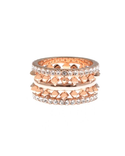 Bague Femme Police Acier Inoxydable Argent Taille 12 - Design Moderne
