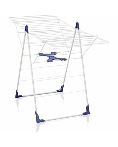 Corde à linge Leifheit 81408 CLASSIC 200 Flex Acier polypropylène Plastique Bleu Blanc 20 m