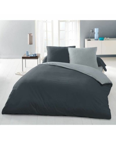 Juego de funda nórdica Lovely Home Gris Bicolor 220 x 240 cm
