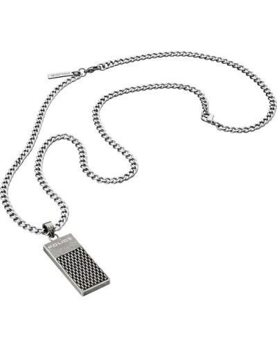 Police Collar Hombre S14AFG01P Acero Inoxidable Negro - 50 cm
