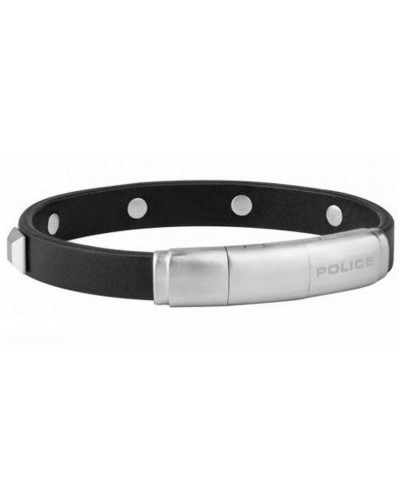 Pulsera Hombre Police Acero Inoxidable Negro 19cm - Diseño Moderno
