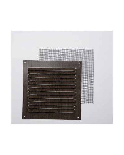 Rejilla Fepre Mosquitera Aluminio Wengue (15 x 15 cm)