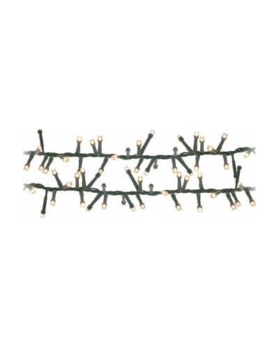 LED-lichtkrans Warm licht Warm wit 17 m Groen