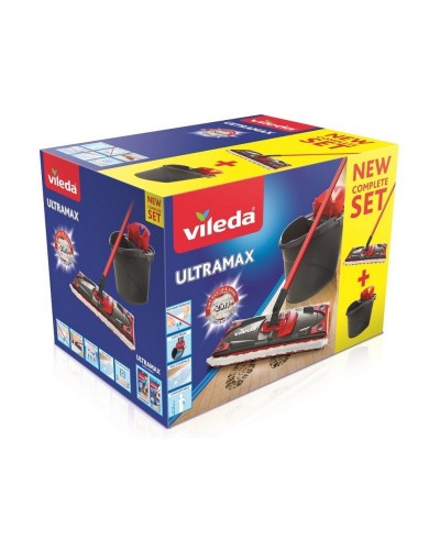 Mocio con Secchio a Doppia Azione Vileda Ultramax Microfibra
