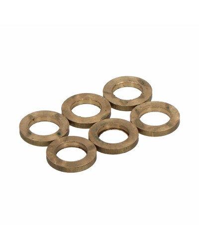 Washers EDM OV02 Oval Hinges Brass Ø 14 mm 14 x 9 x 2 mm