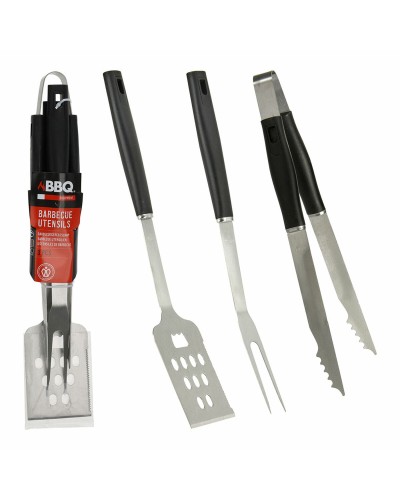 Barbecue utensils Black 3 Pieces