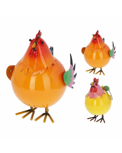 Deko-Figur Lifetime gallina saltarín de metal modelos variados Metall