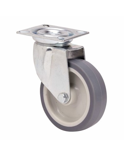 Rueda Ruedas Alex Gris Caoutchouc Poliamix Ø 5 cm 40 kg rotative