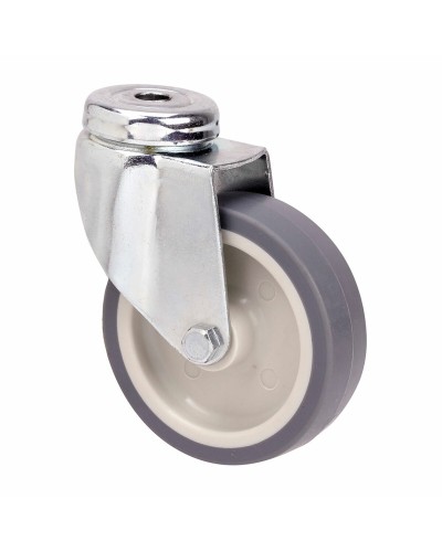 Rueda Ruedas Alex Gris Goma Poliamix Ø 8 cm 60 Kg giratoria
