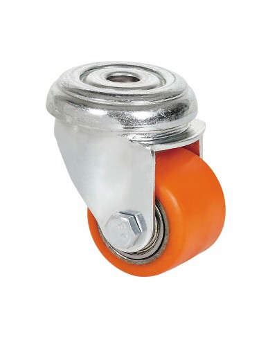 Rueda Ruedas Alex Orange Polyurethane Iron Ø 3,5 CM 100 kg rotary