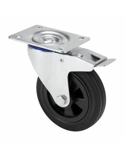 Rueda Ruedas Alex Nero Gomma Poliamix Ø 8 cm 60 Kg girevole