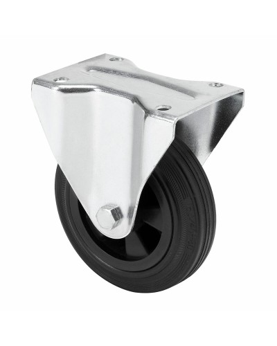 Rueda Ruedas Alex Black Rubber Poliamix Ø 10 cm 80 kg