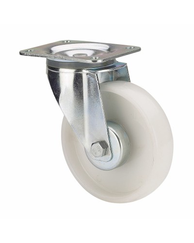 Rueda Ruedas Alex Bianco Poliamix Ø 8 cm 130 Kg girevole