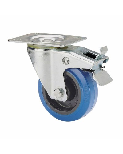 Rueda Ruedas Alex Blau Gummi Poliamix Ø 10 cm 100 kg drehbar