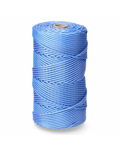 Veter, koord EDM 87913 Blauw Wit Polypropyleen 5 mm x 200 m Gevlochten