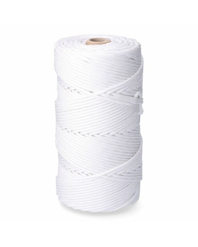 Cordón EDM 87915 Blanco Polipropileno 5 mm x 200 m Trenzado