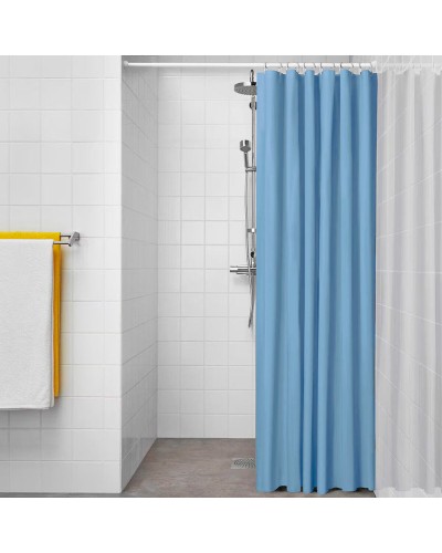 Rideau de Douche Exma basic azul Bleu PVC 180 x 180 cm