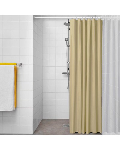 Cortina de Ducha Exma Beige PVC 180 x 180 cm