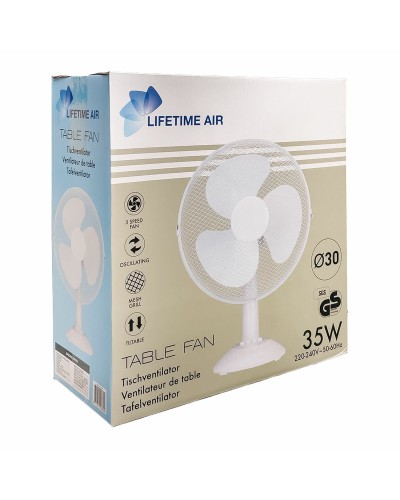 Tafelventilator Lifetime Wit 35 W 34 x 23,5 x 46 cm