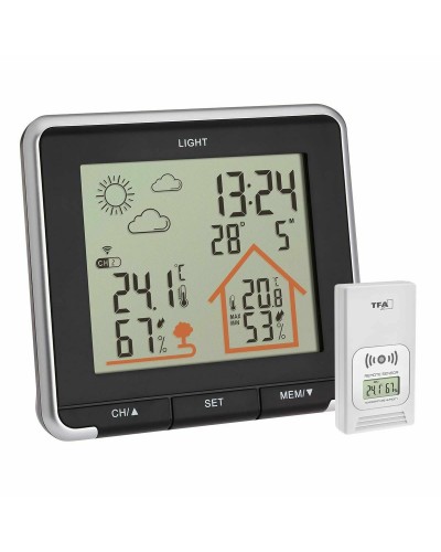 Multifunktions-Wetterstation TFA Dostmann Life35.1153.01 Schwarz