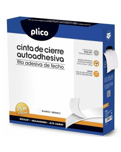 Ruban adhésif PLICO Blanc 20 mm x 25 m