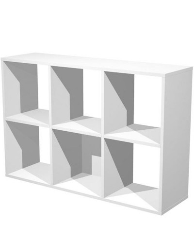 Shelves Artexport Home Office 6 compartments White Melamin 104,1 x 29,2 x 69,8 cm
