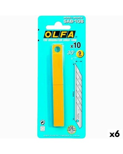 Skärblad Olfa 9 mm 10 Delar 6 antal