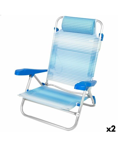 Beach Chair Aktive 47 x 82 x 49 cm (2 Units)