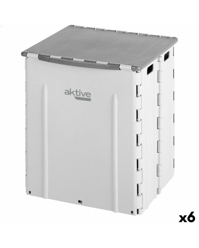 Vuilnisemmer Aktive Polypropyleen TPR 31 x 38 x 27 cm (6 Stuks)