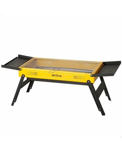 Barbacoa Portátil Aktive Acero 89 x 33 x 33 cm Amarillo
