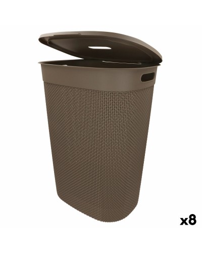 Tvättkorg Curver Brun Plast 55 L 44 x 61 x 35 cm (8 antal)