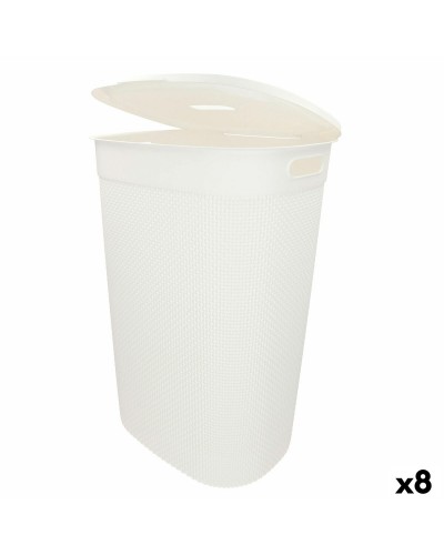 Cesto para la Ropa Curver Blanco Plástico 55 L 44 x 61 x 35 cm (8 Unidades)