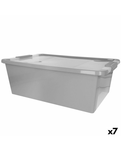Storage Box Curver Grey Plastic 26 L 55 x 19 x 35 cm (7 Units)