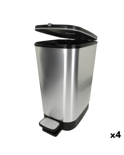 Vuilnisemmer Curver Grijs Plastic 25 L (4 Stuks)