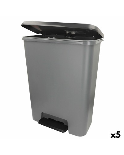 Poubelle Curver Gris foncé Plastique 50 L (5 Unités)