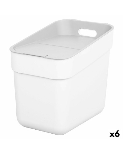 Waste bin Curver White Plastic 20 L (6 Units)