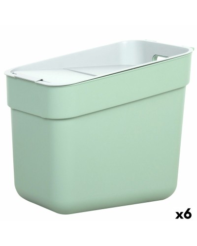 Soptunna Curver Grön Plast 20 L (6 antal)