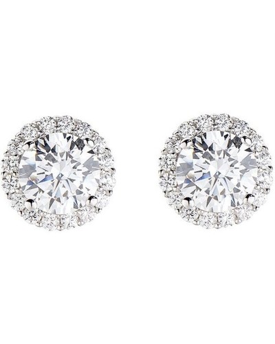 Amen Pendientes de Mujer ELUBOBBBZ - Aro con Cristales - Elegantes y Luminosos
