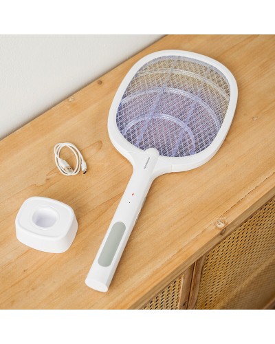 2-in-1 Oplaadbare Insectenracket met Uv-licht Elecfly InnovaGoods