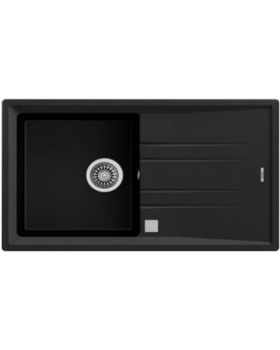 Wastafel met Eén Spoelbak Teka STONE 50BTG Zwart