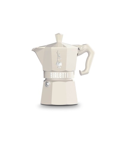 Cafetière Italienne Bialetti MOKA EXCLUSIVE CREAM 3T Crème Aluminium 3 Tasses